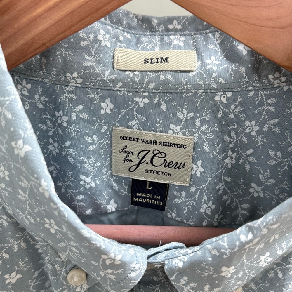J. Crew Blue Casual Button Down Shirt